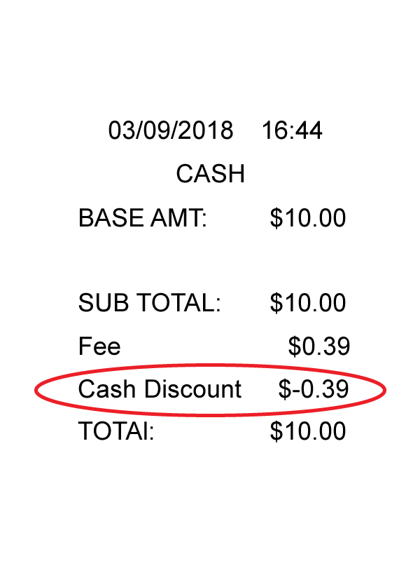 discount neat receipts