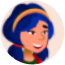 head ribbon girl avatar