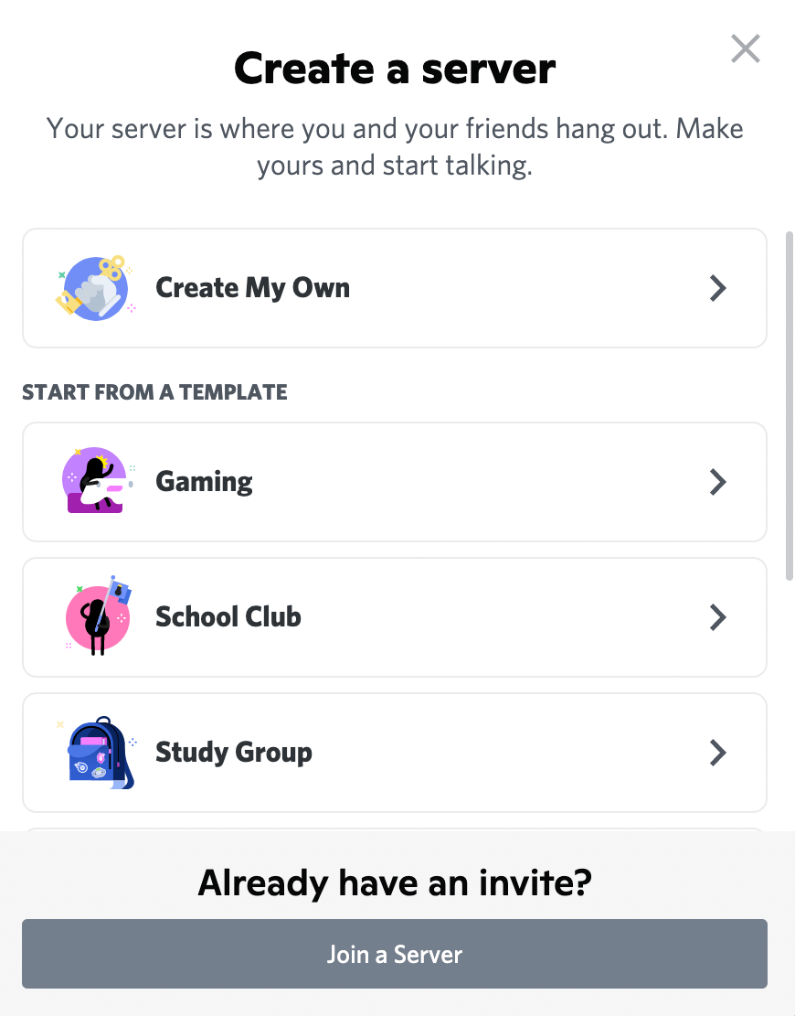 Are there any discords for just chatting that I could join? Don't