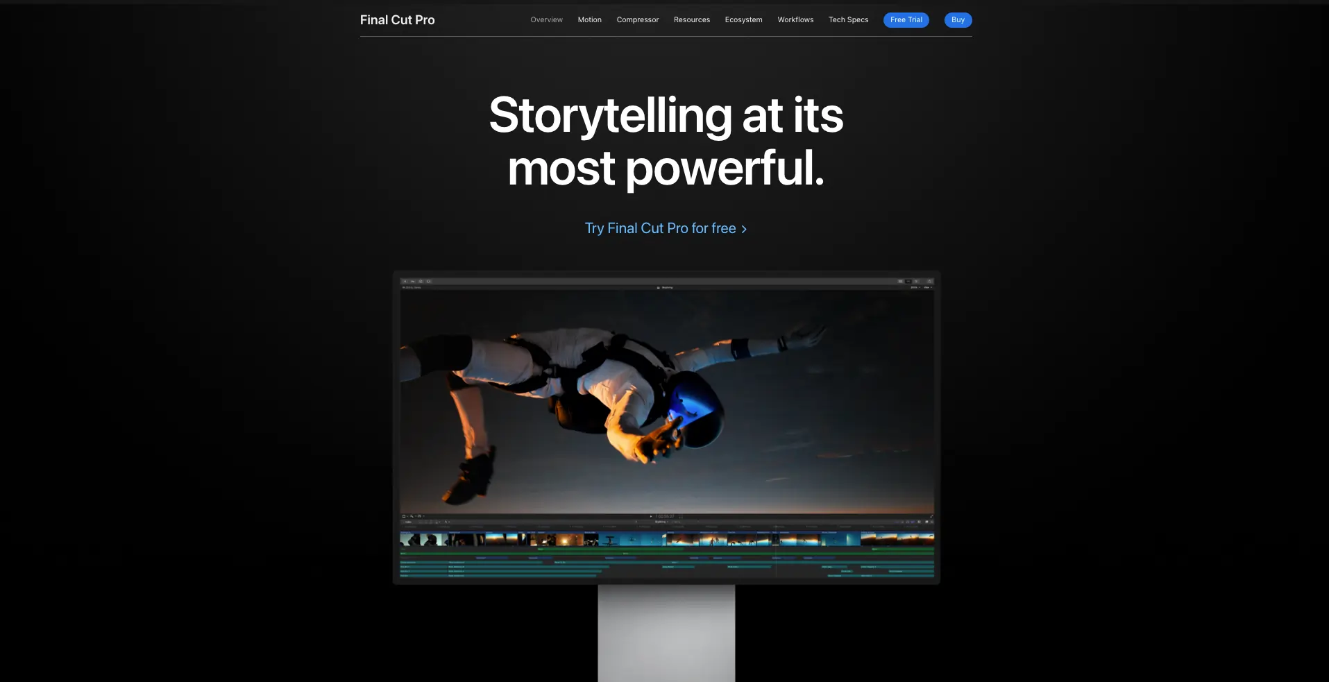 Final Cut Pro 4K video editing software