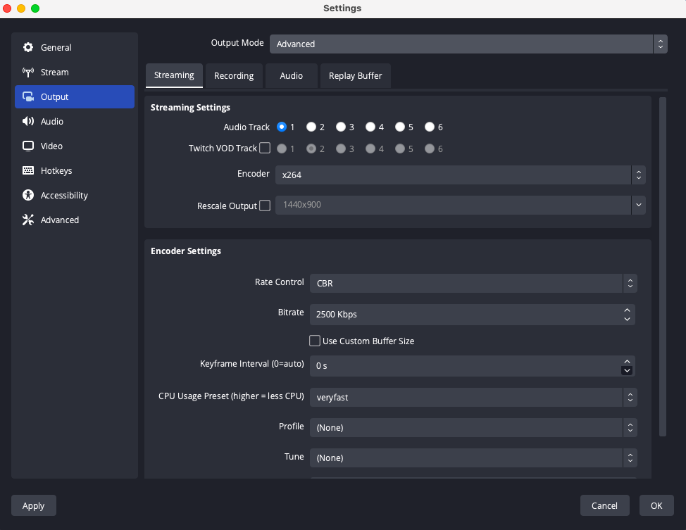 Setting up OBS Studio separate audio tracks