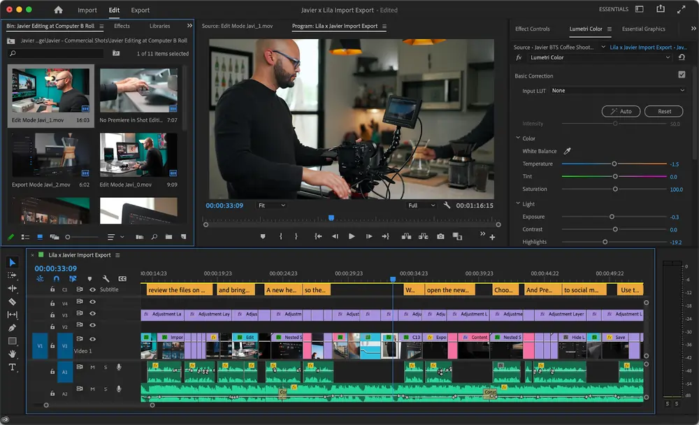 Adobe Premiere Pro MP4 Editor