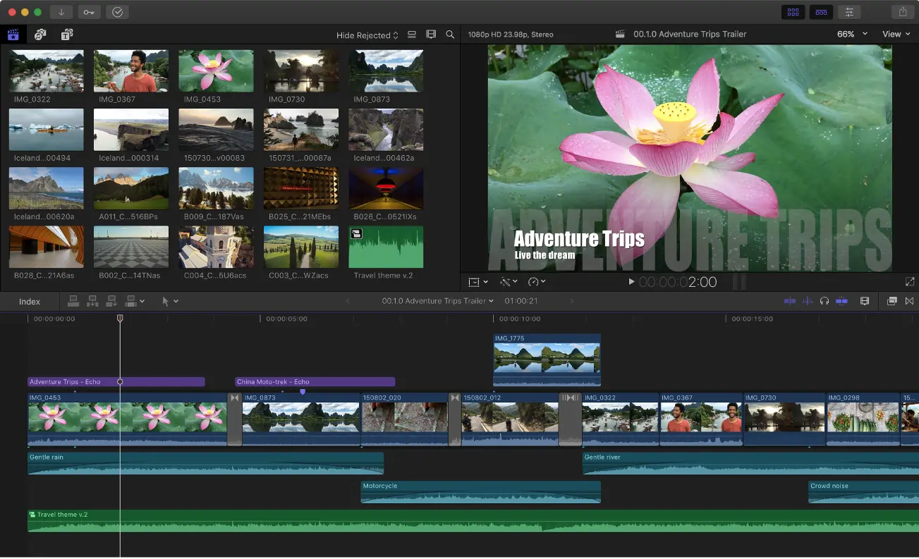 Final cut pro video editor for audio