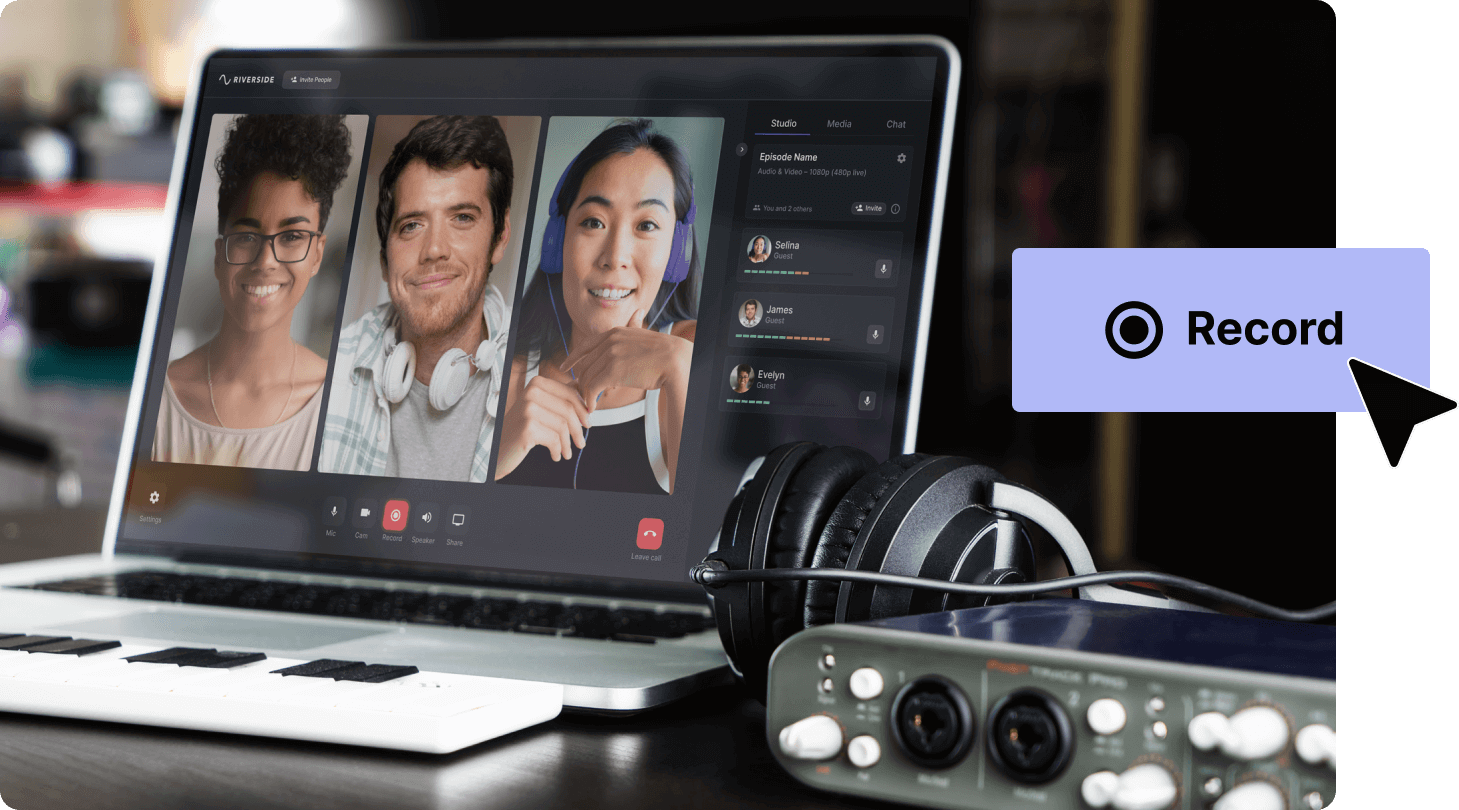 Live Podcast Software Live Stream & Record Riverside.fm
