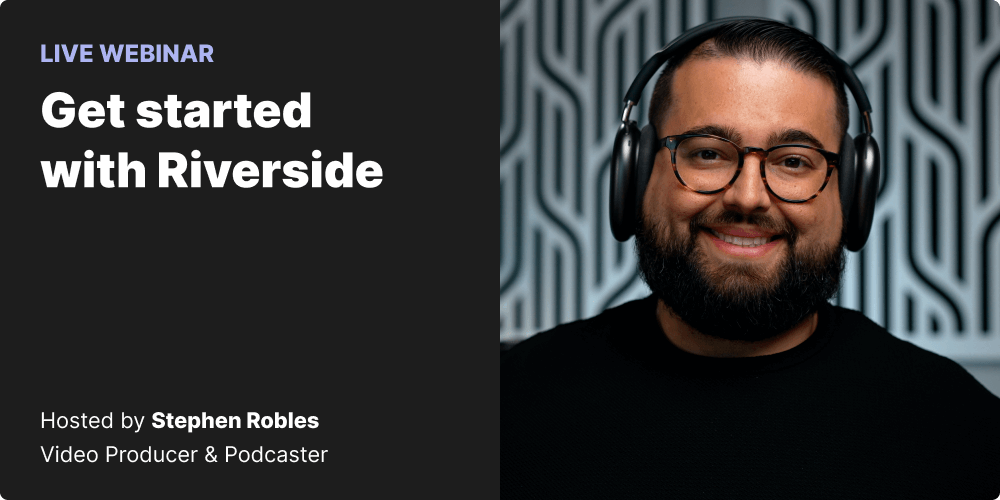 Riverside.fm Record HighQuality Podcasts & Video Interviews From Anywhere