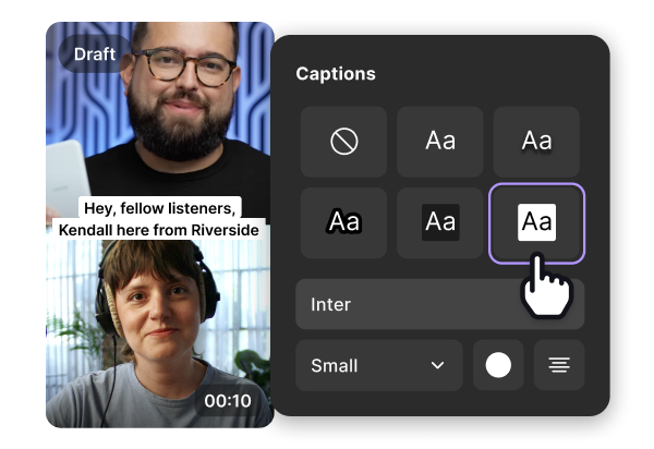 Captioning with Riverside, a Premiere Pro alternative