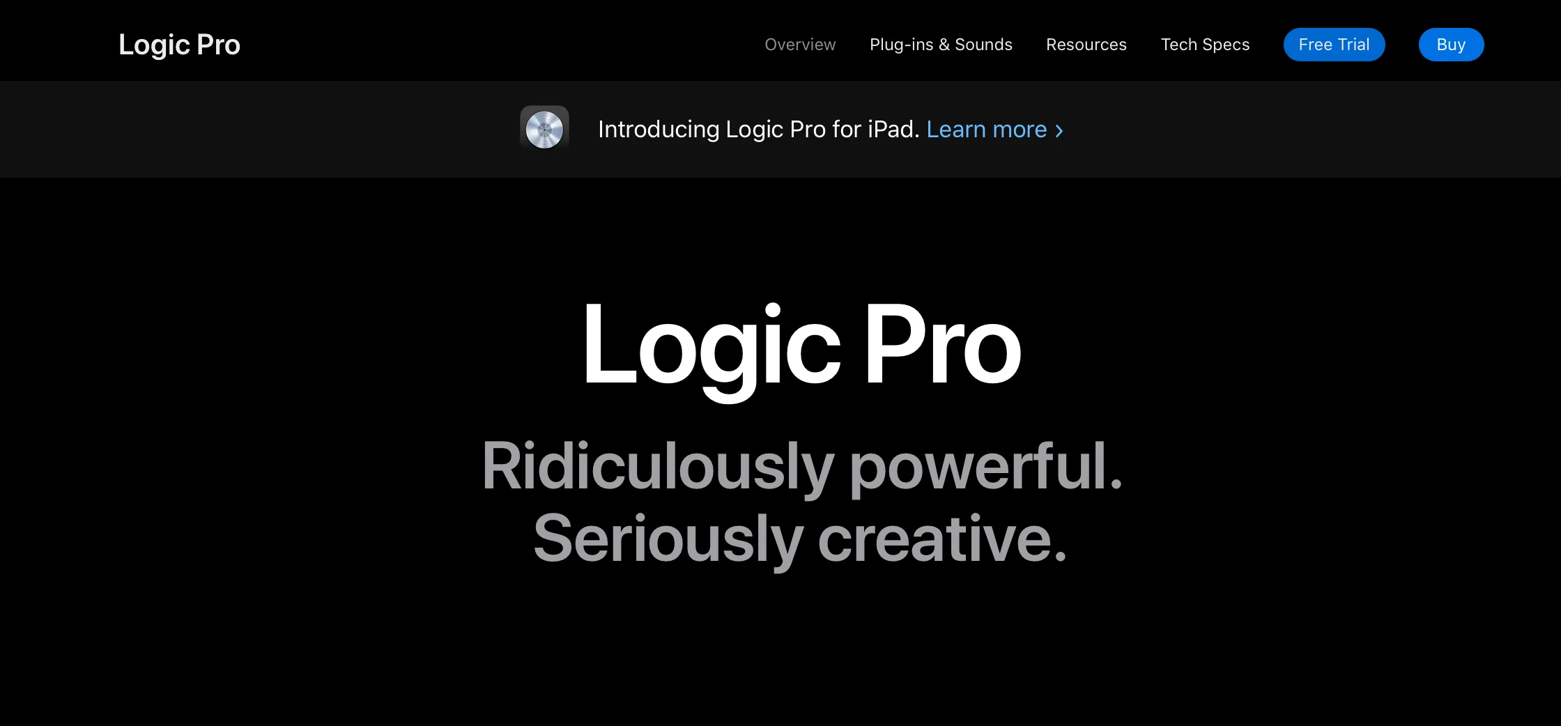 Logic Pro studio software