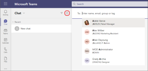 How to use Microsoft Teams chat