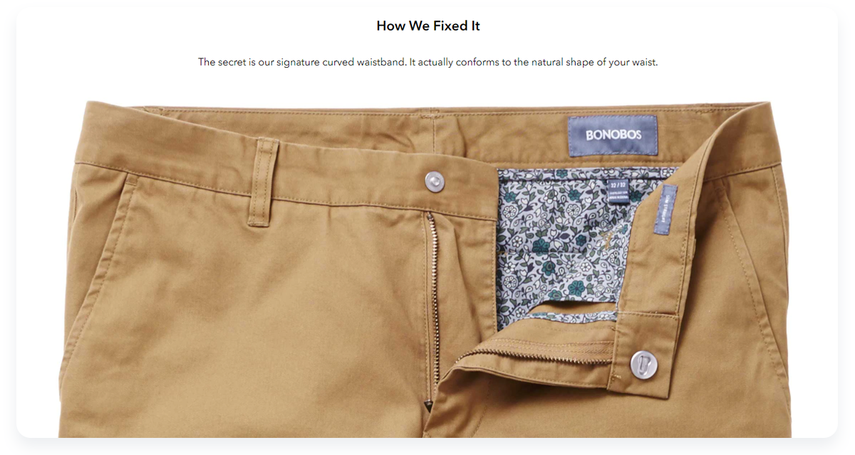 Most innovative ecommerce startups, Bonobos Pants that fit