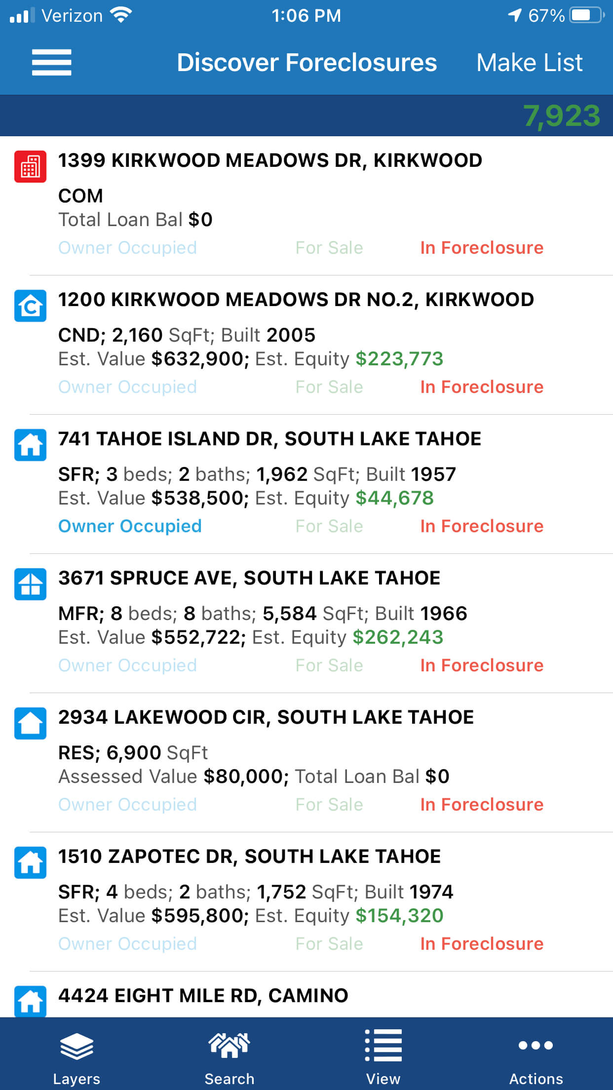 Discover foreclosures for real estate investment