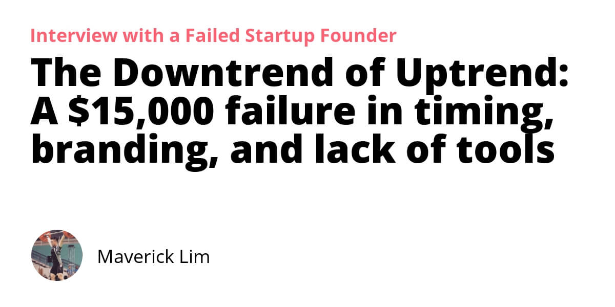 A 15,000 failure in timing, branding, and lack of tools