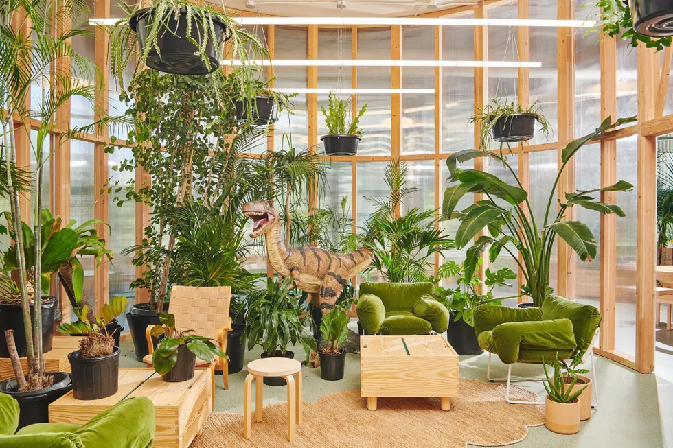Plant filled collaborative space