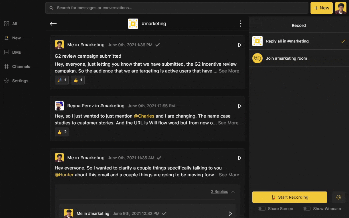 navigating to notification sound options on desktop app