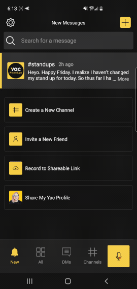 Creating a Discussion via mobile app