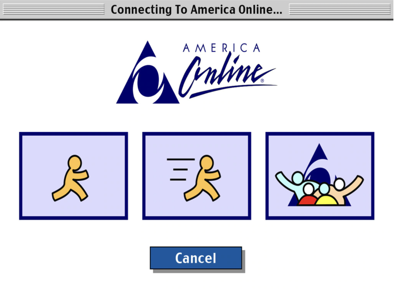 Old AOL loading screen