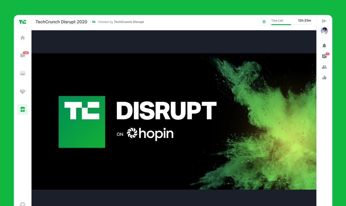 TechCrunch Disrupt 2020 Is Happening on Hopin