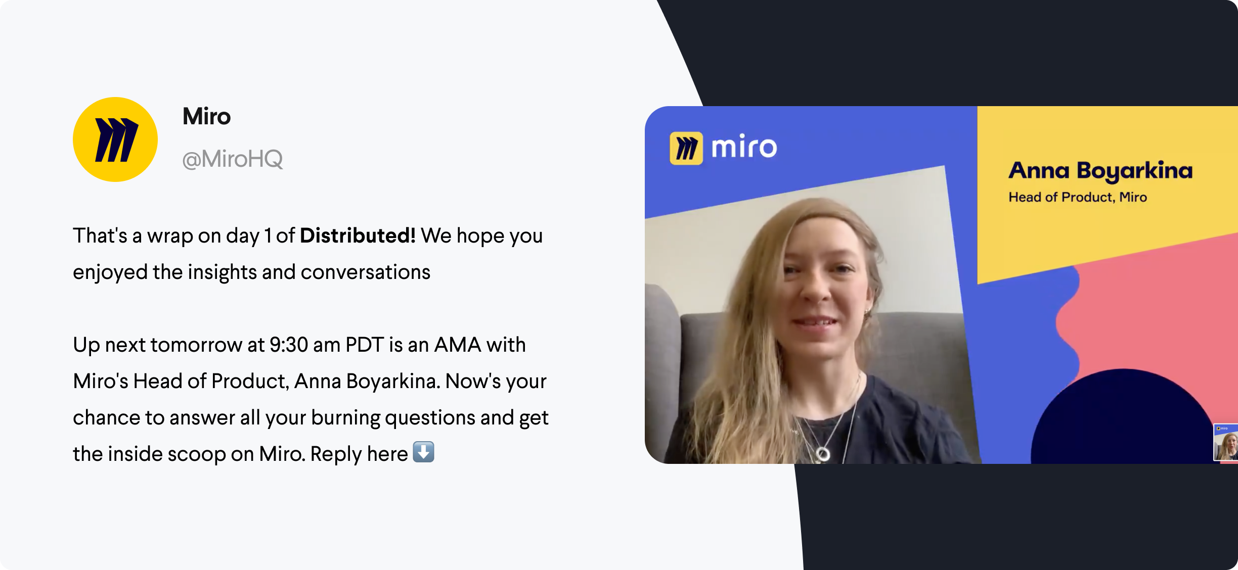 virtual event social media reminder
