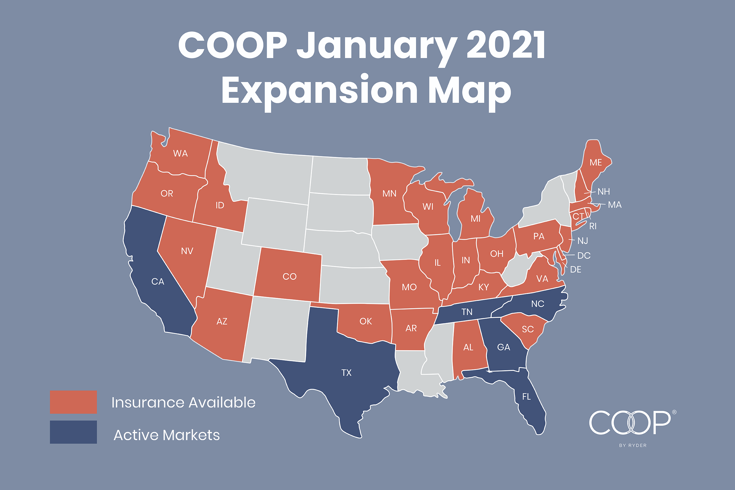 COOP January 2021 Expansion Map