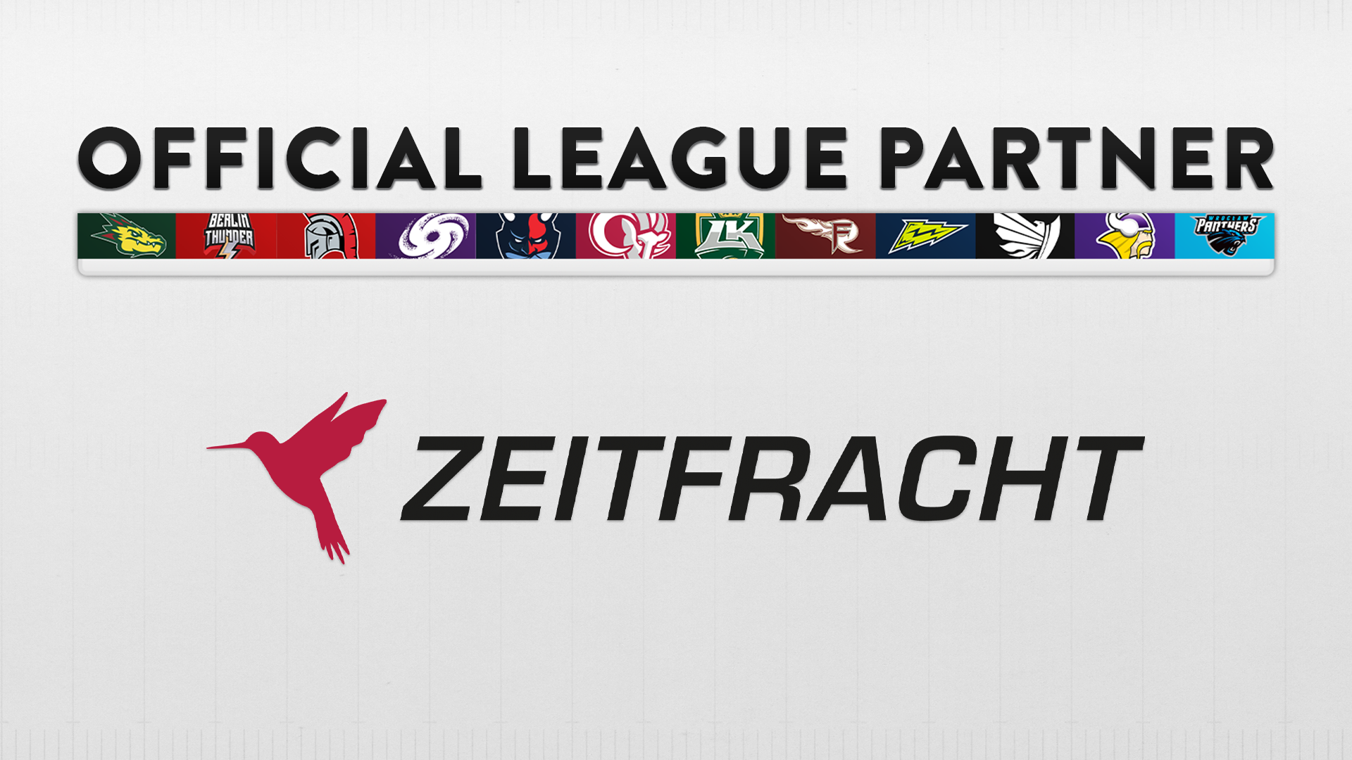 Contract until 2024: Logistics company ZEITFRACHT becomes another main partner of the European League of Football