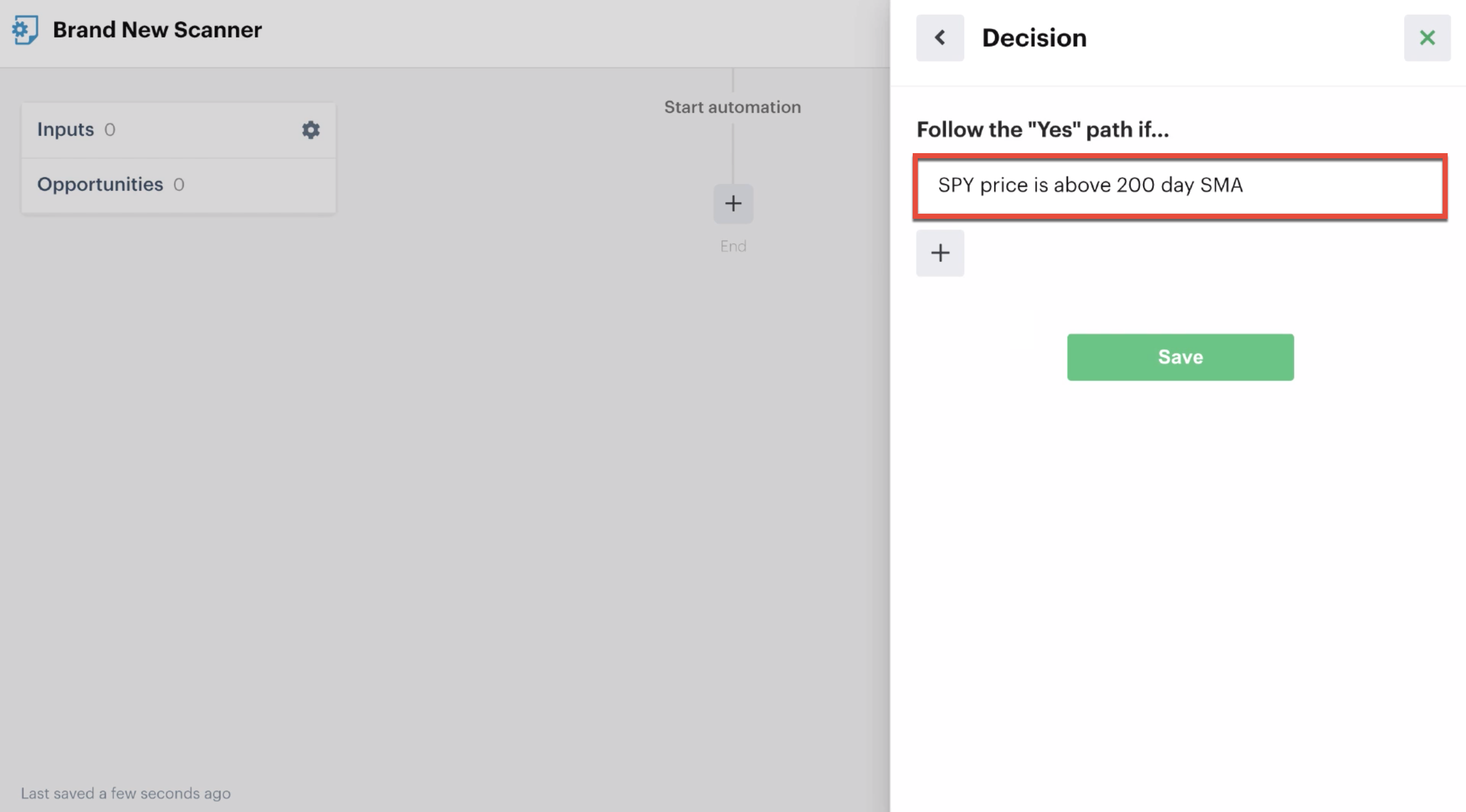 Image of completed decision recipe