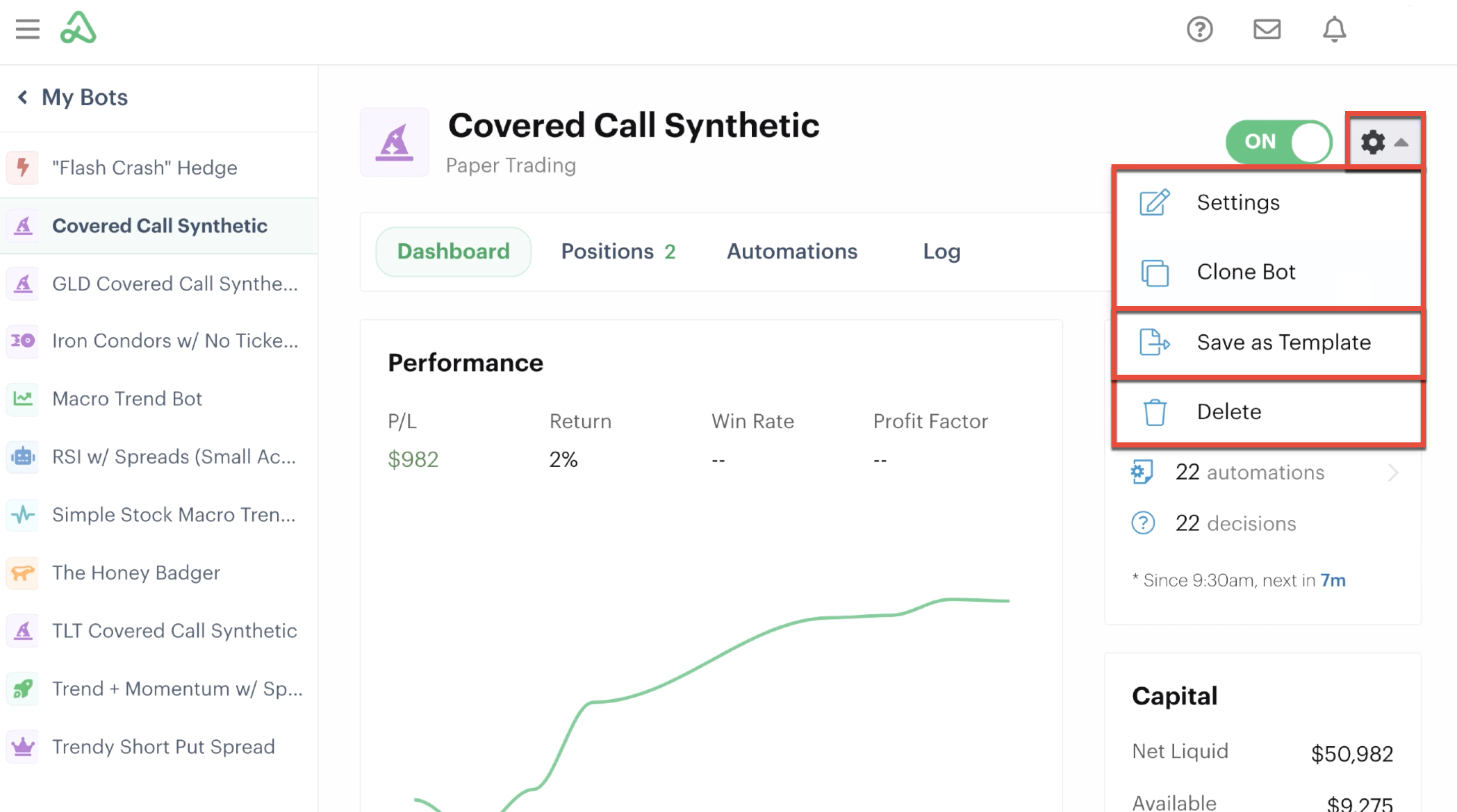 Creating a new template version