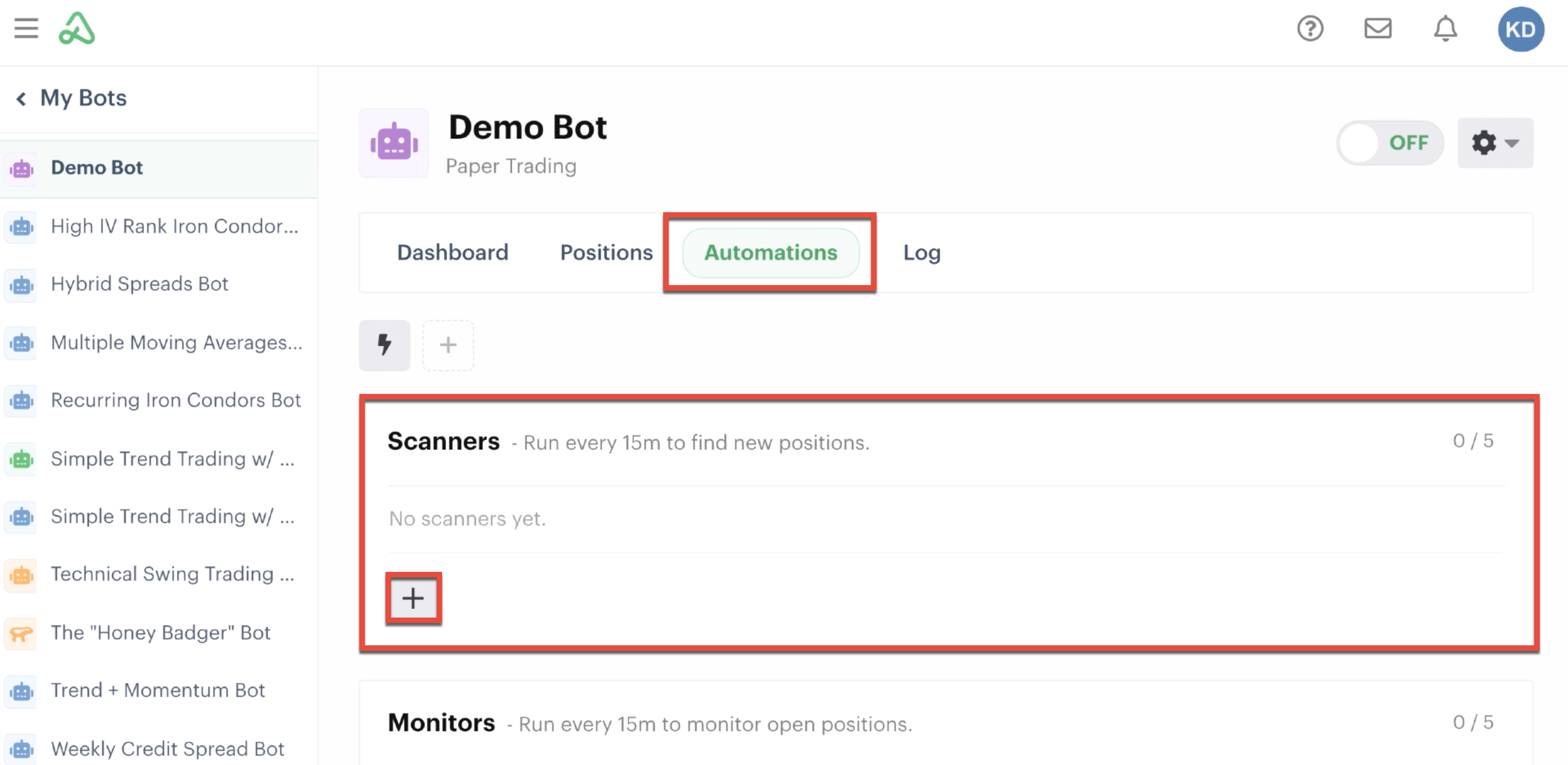 Adding a new scanner automation