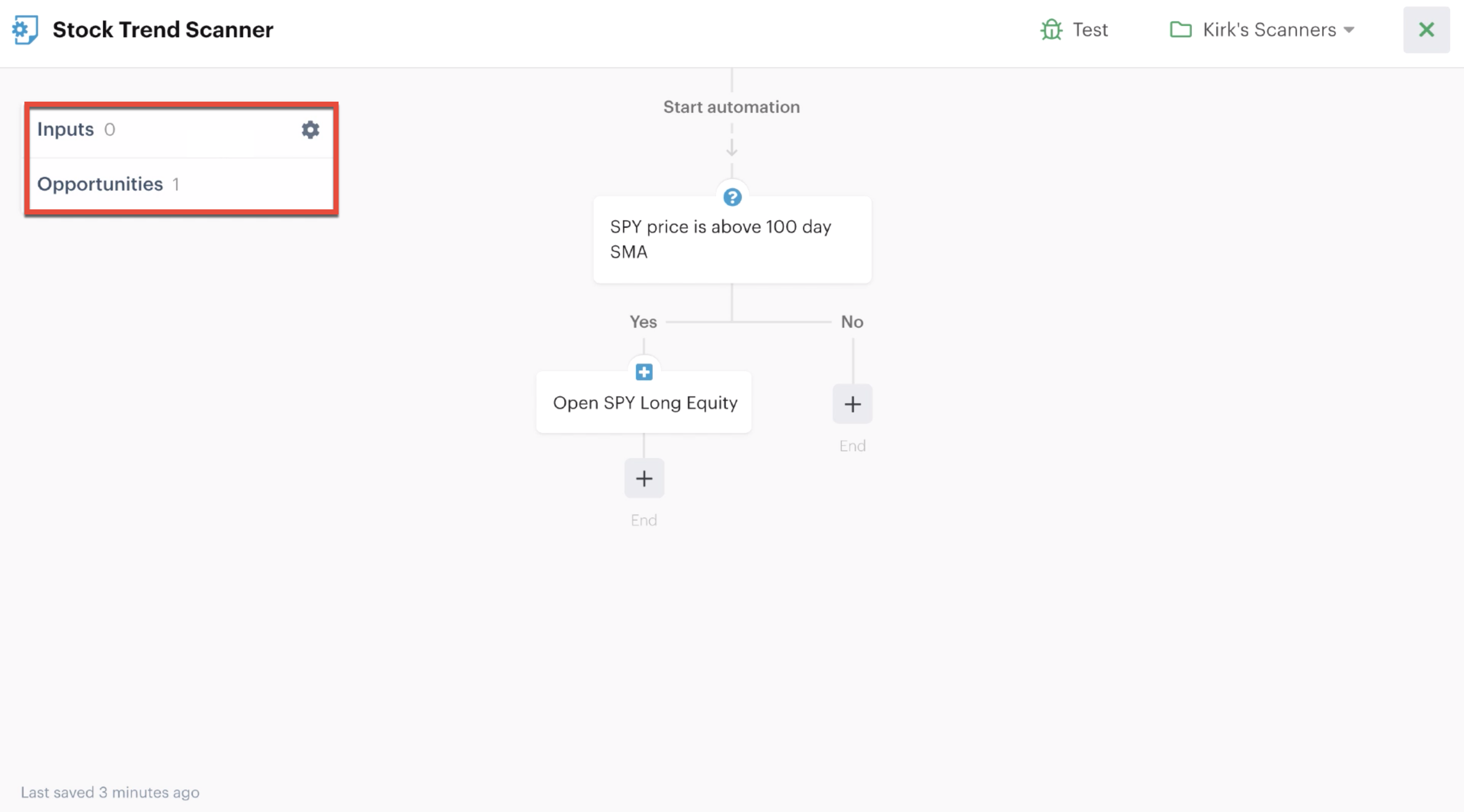 Custom inputs used in the automation editor