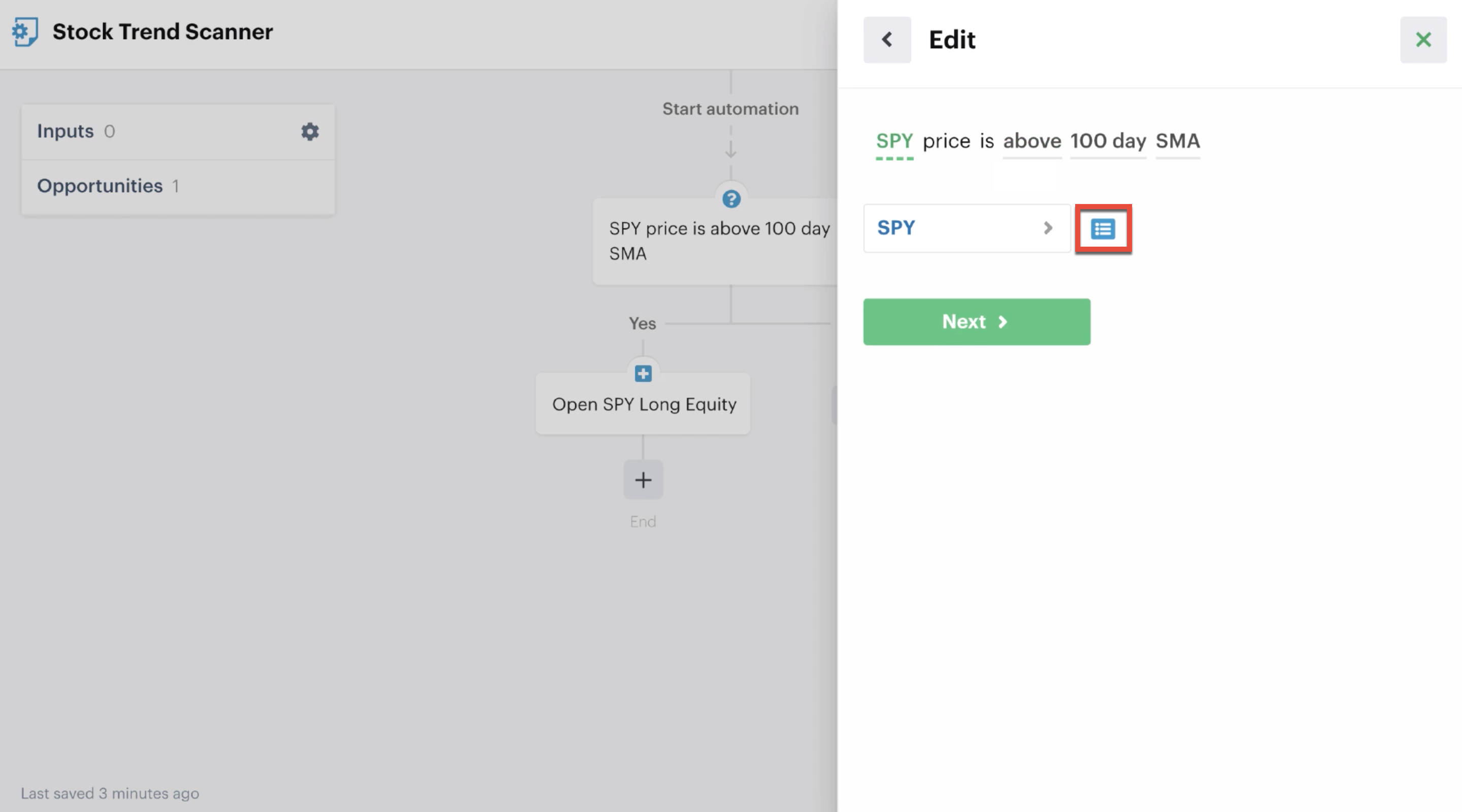 Adding a custom input to a decision recipe