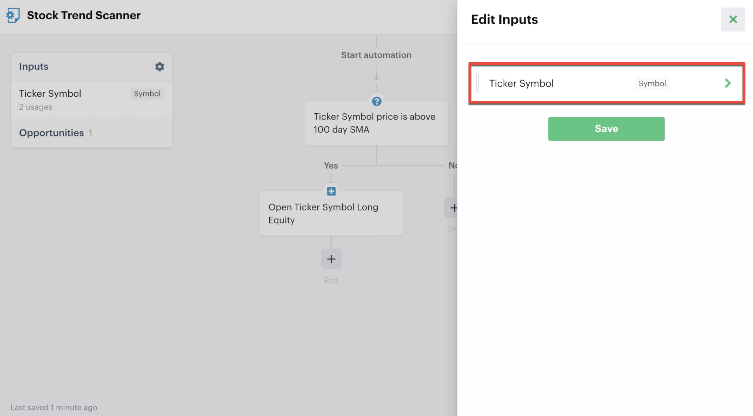 Editing a custom input