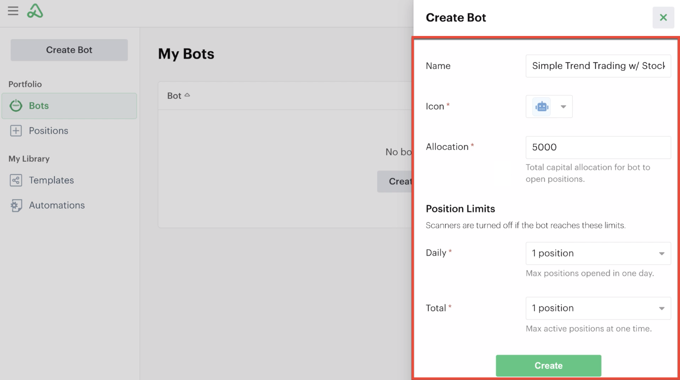 Global bot settings