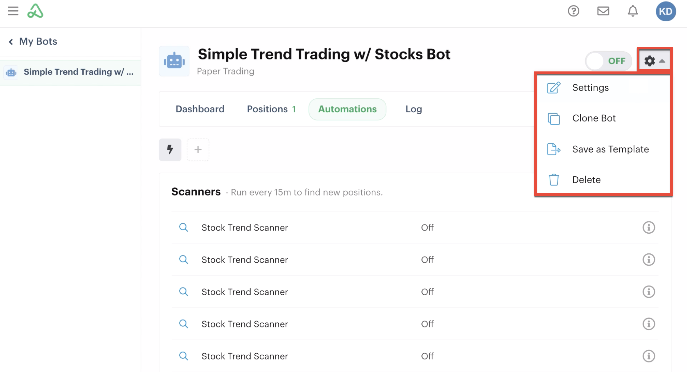 Bot global settings