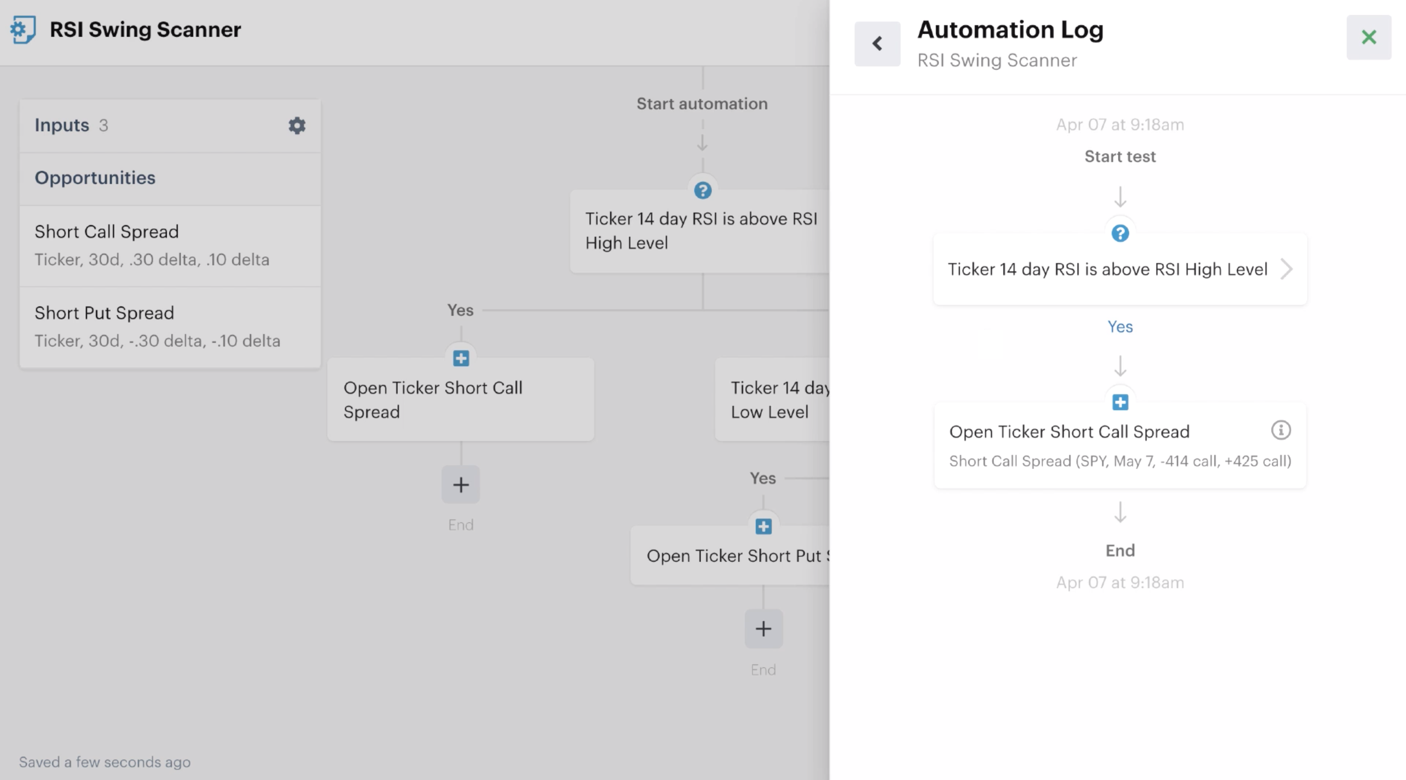 Automation log bot test