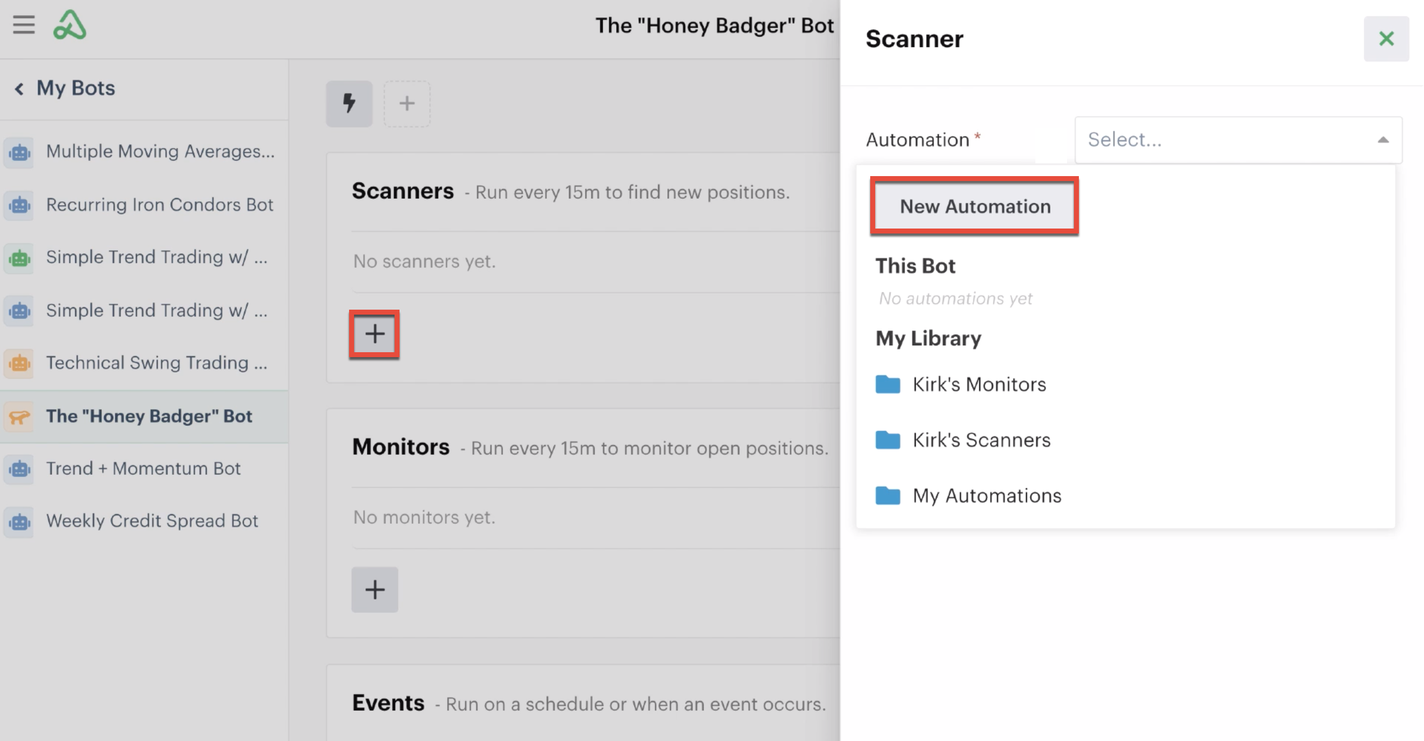 Adding a new scanner automation