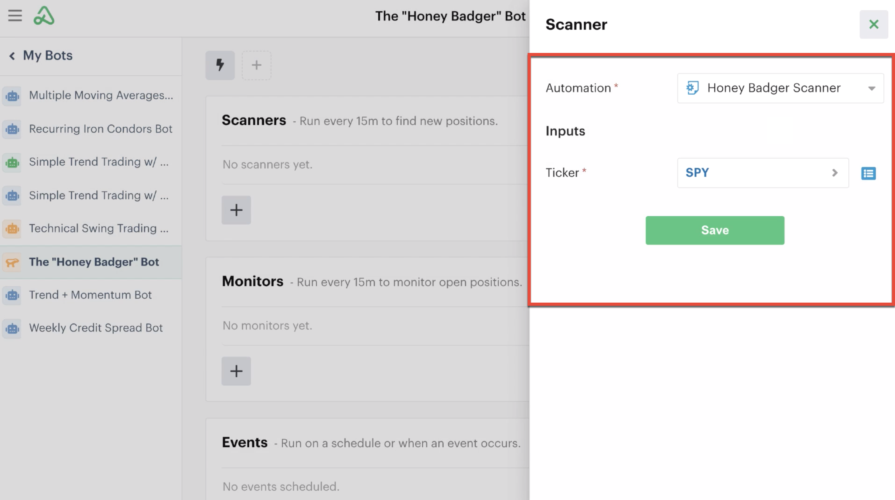 Scanner automation details