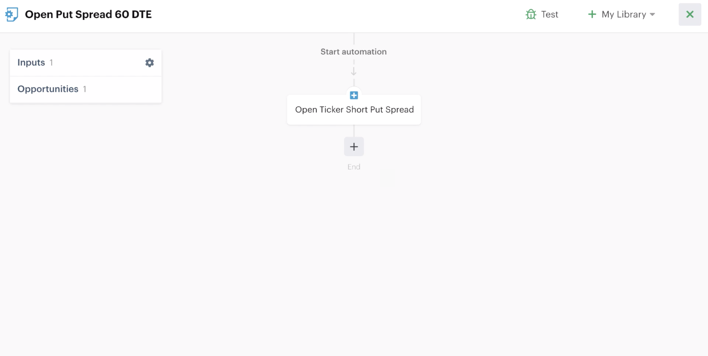 Open position action added to automation editor
