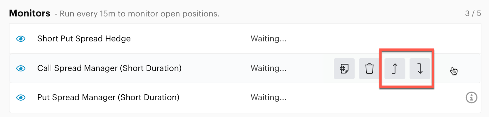 Automation ordering