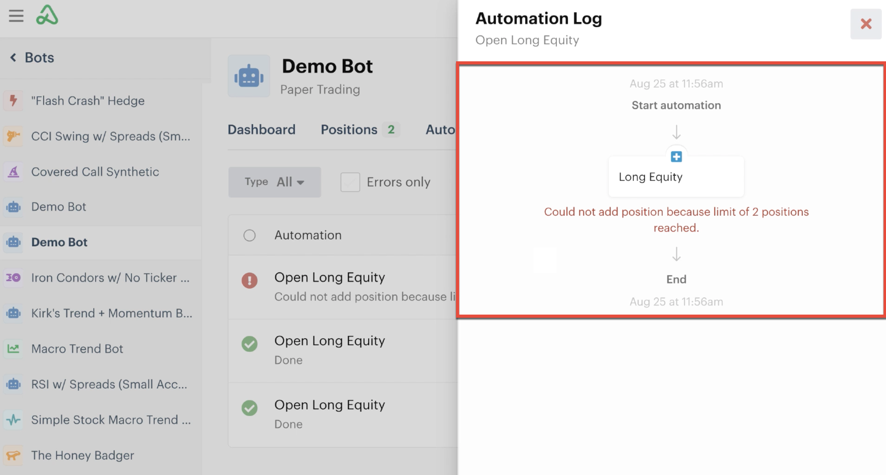 Error details