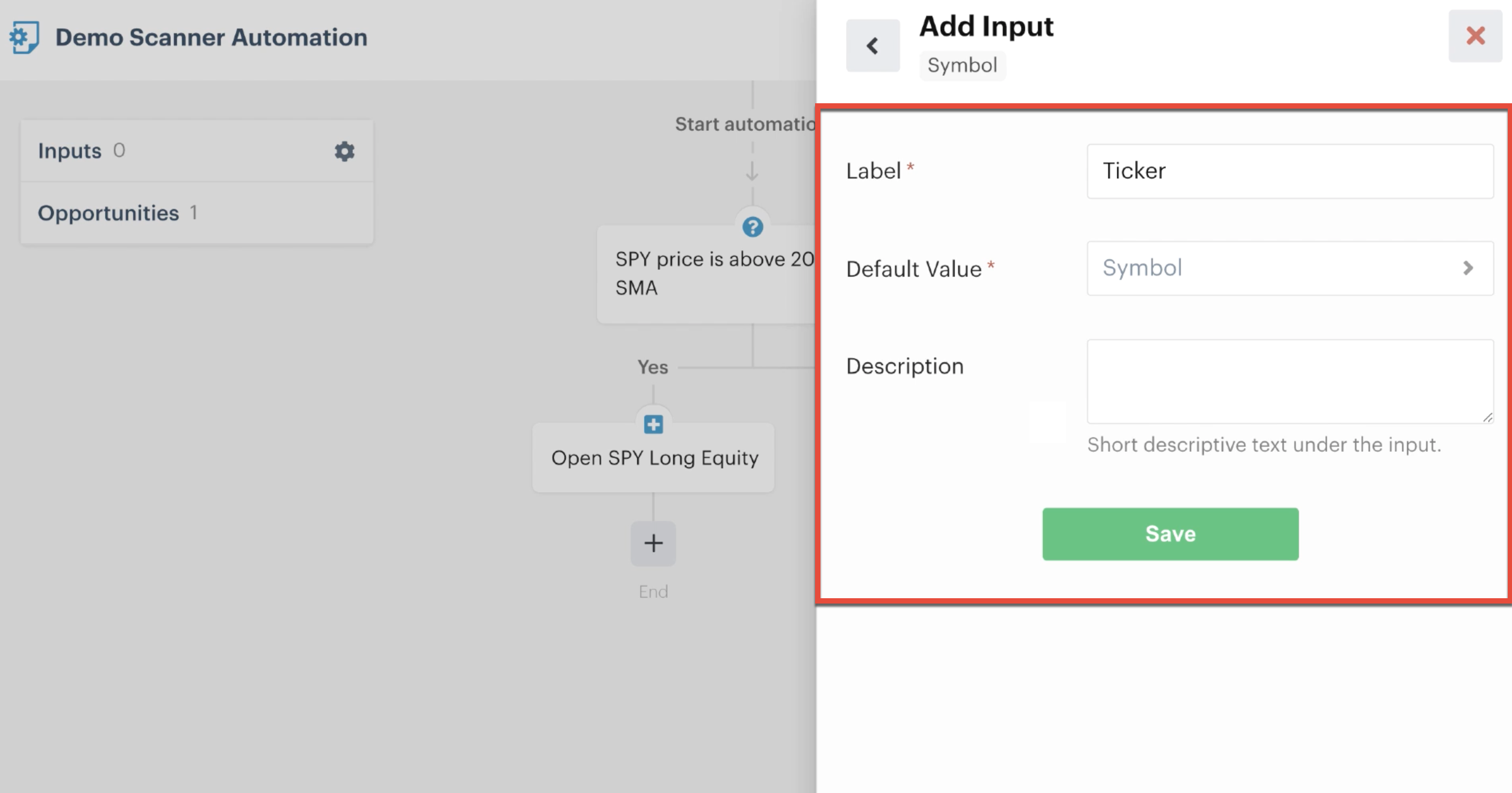 Add input default value
