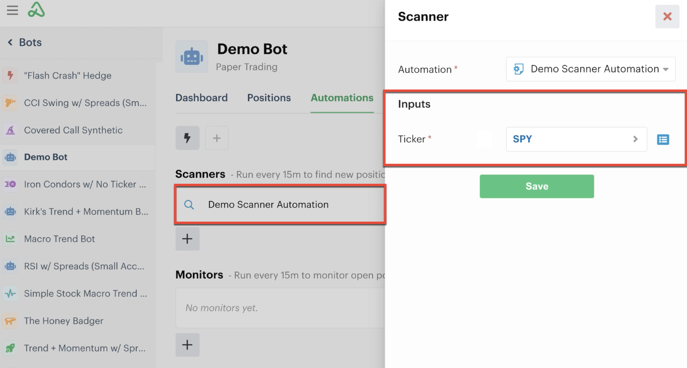 Assign custom input field