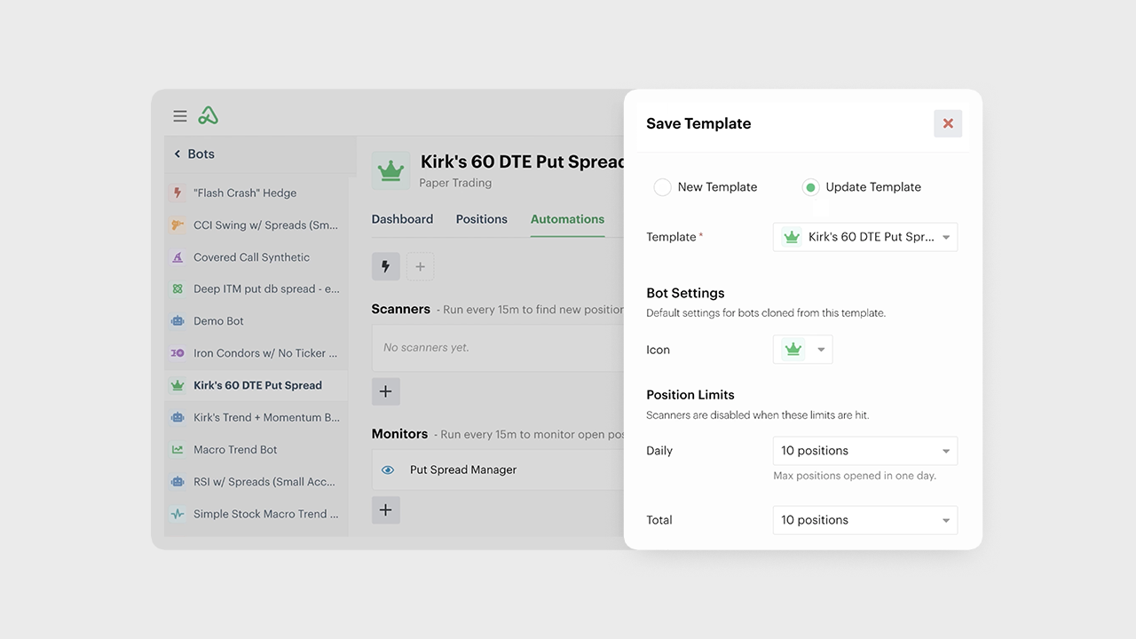 Modify Bot Templates Shared in the Community