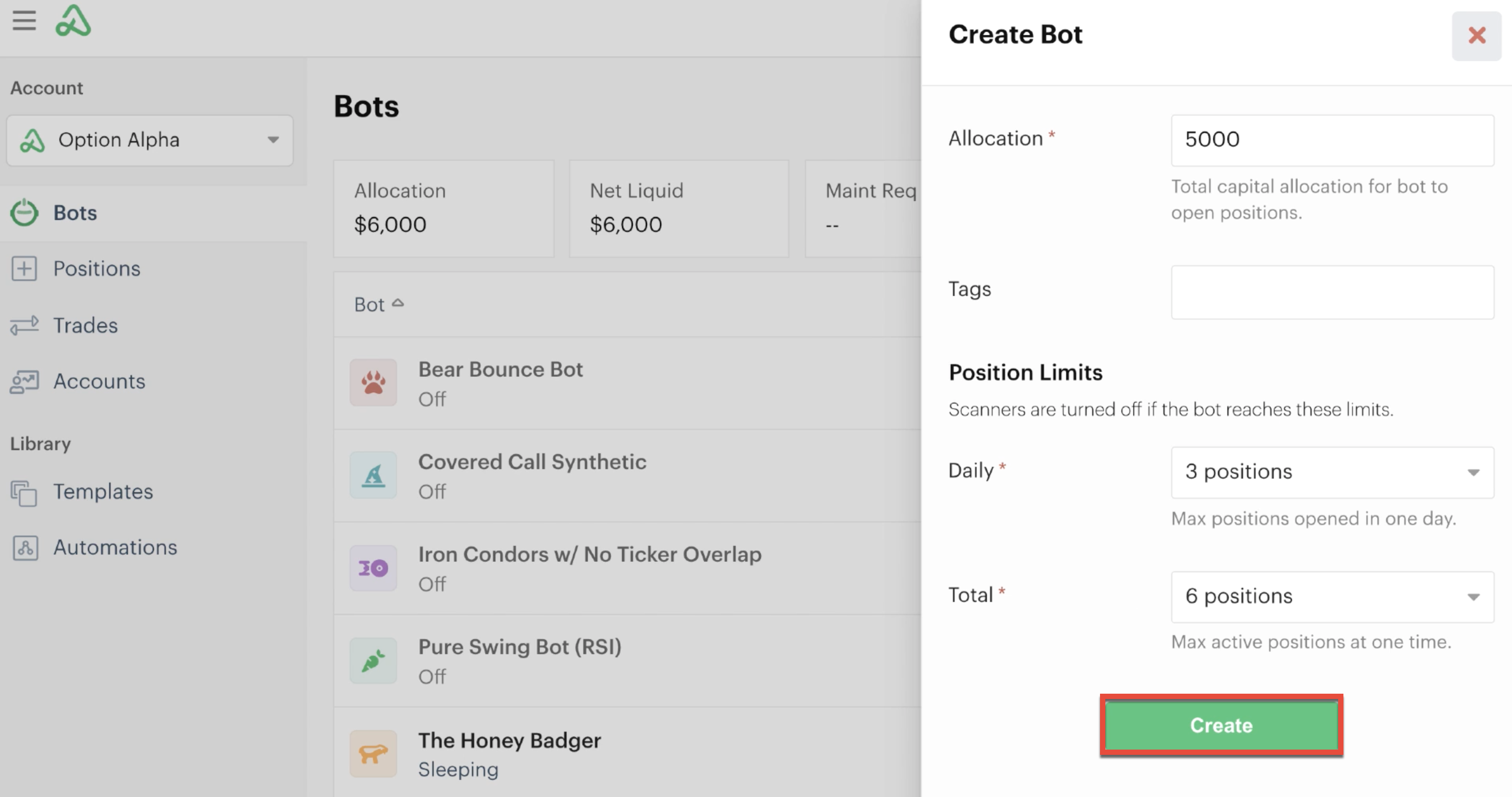 Create bot