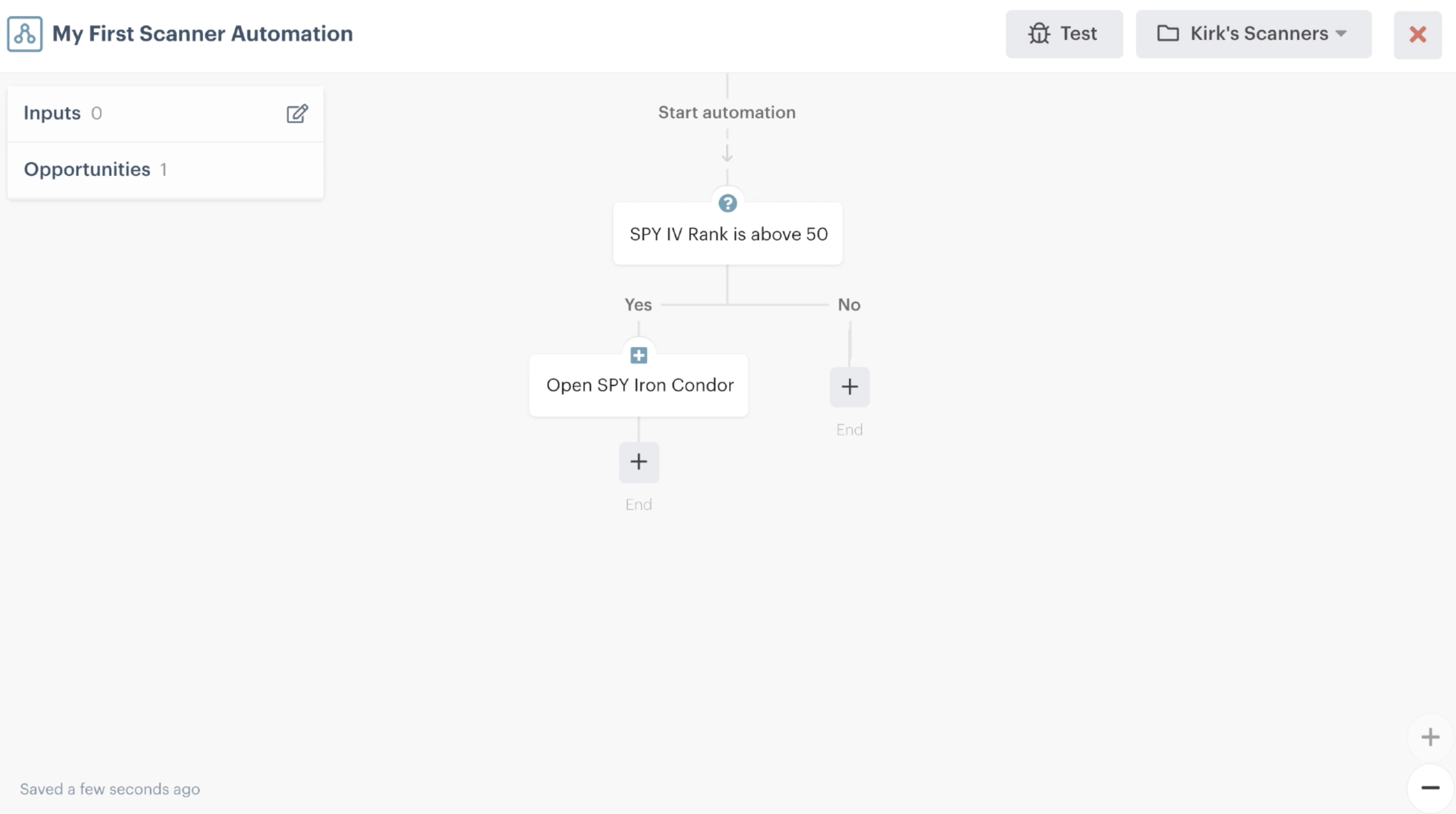 Open position action added to the editor