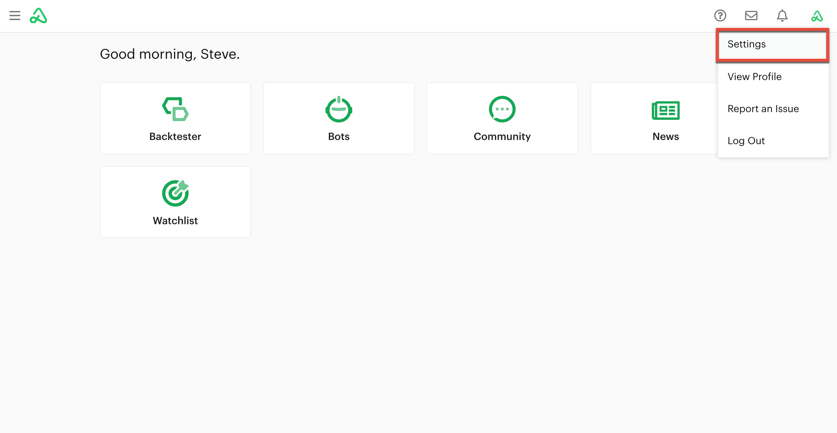 Profile settings