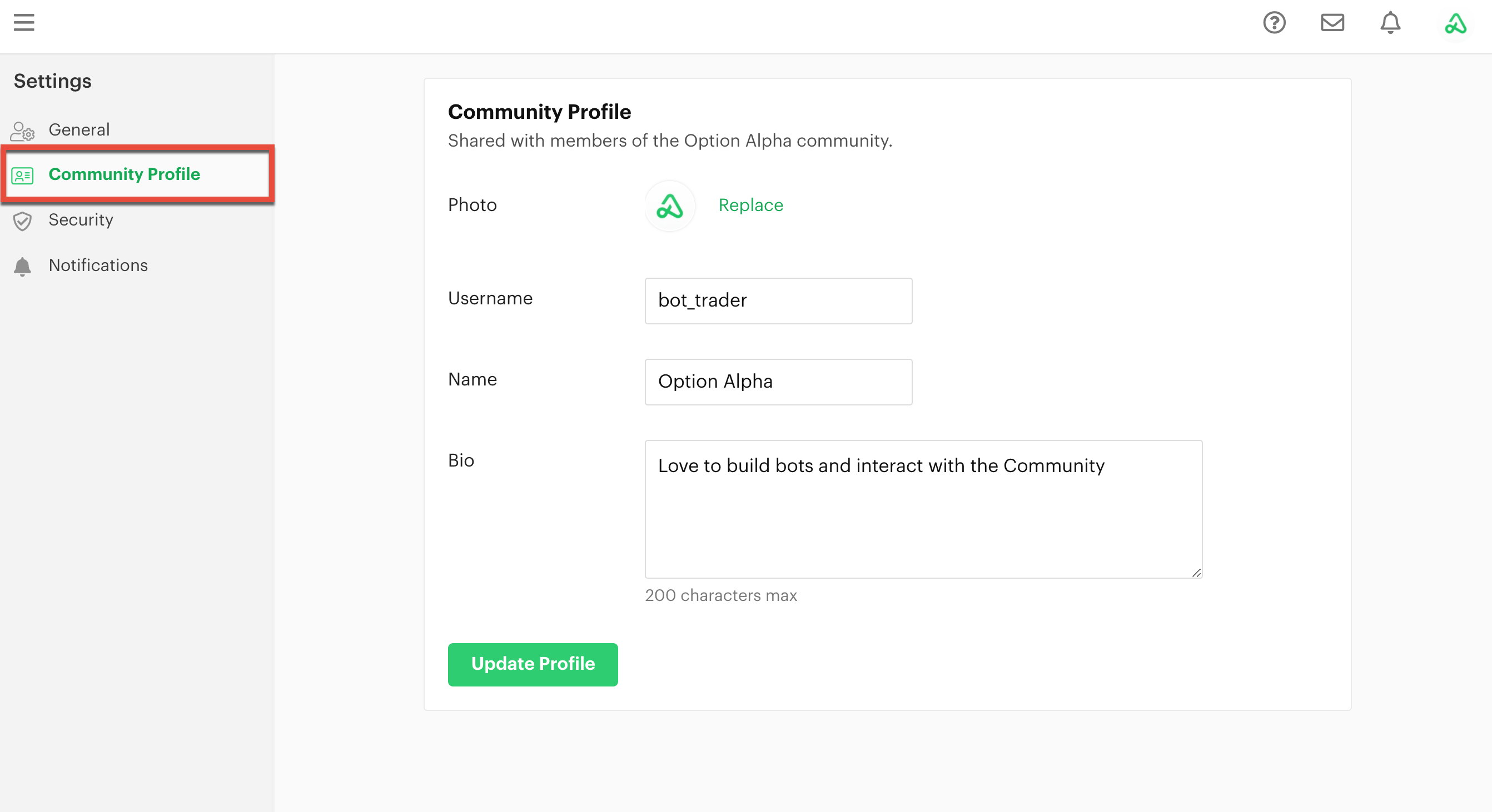 Community profile