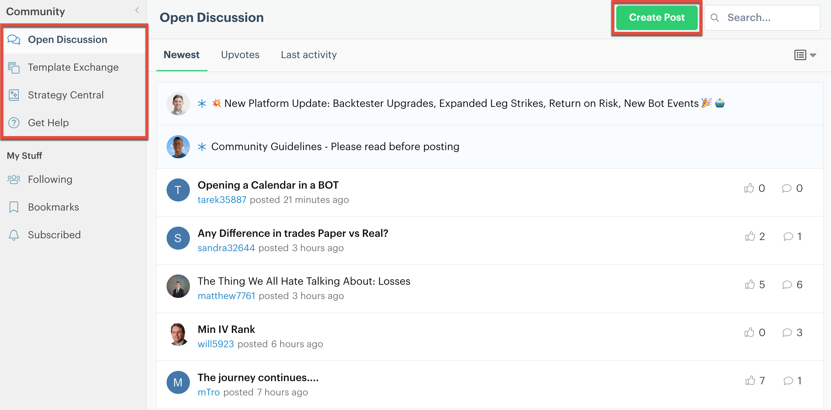 Create Community posts