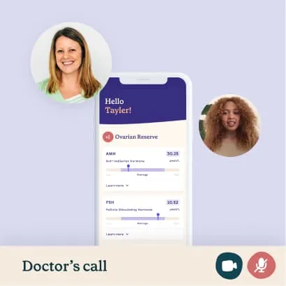 phone screen doctor call with two profile images on the sides