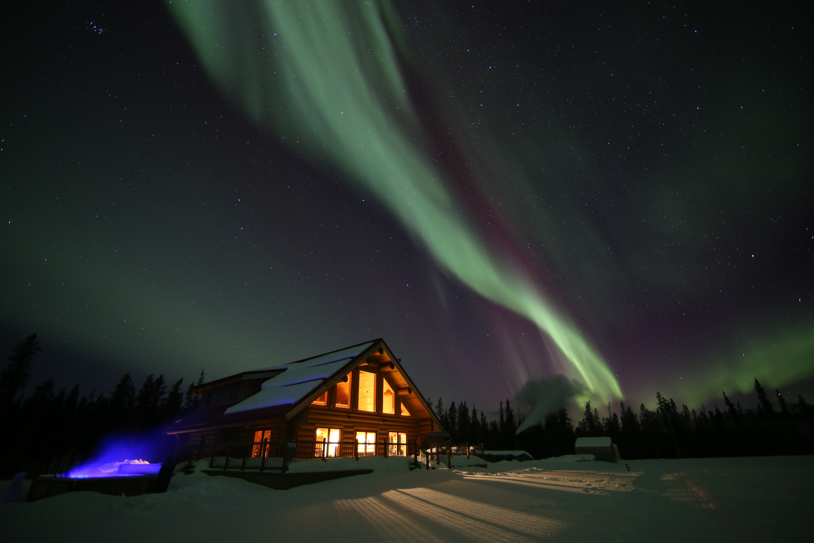 Aurora Borealis at Northern Lights Resort & Spa