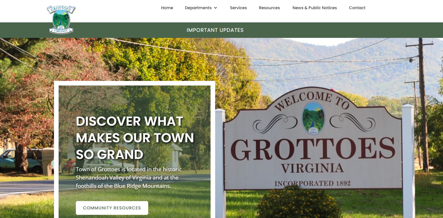 Town of Grottoes Grottoes, Virginia