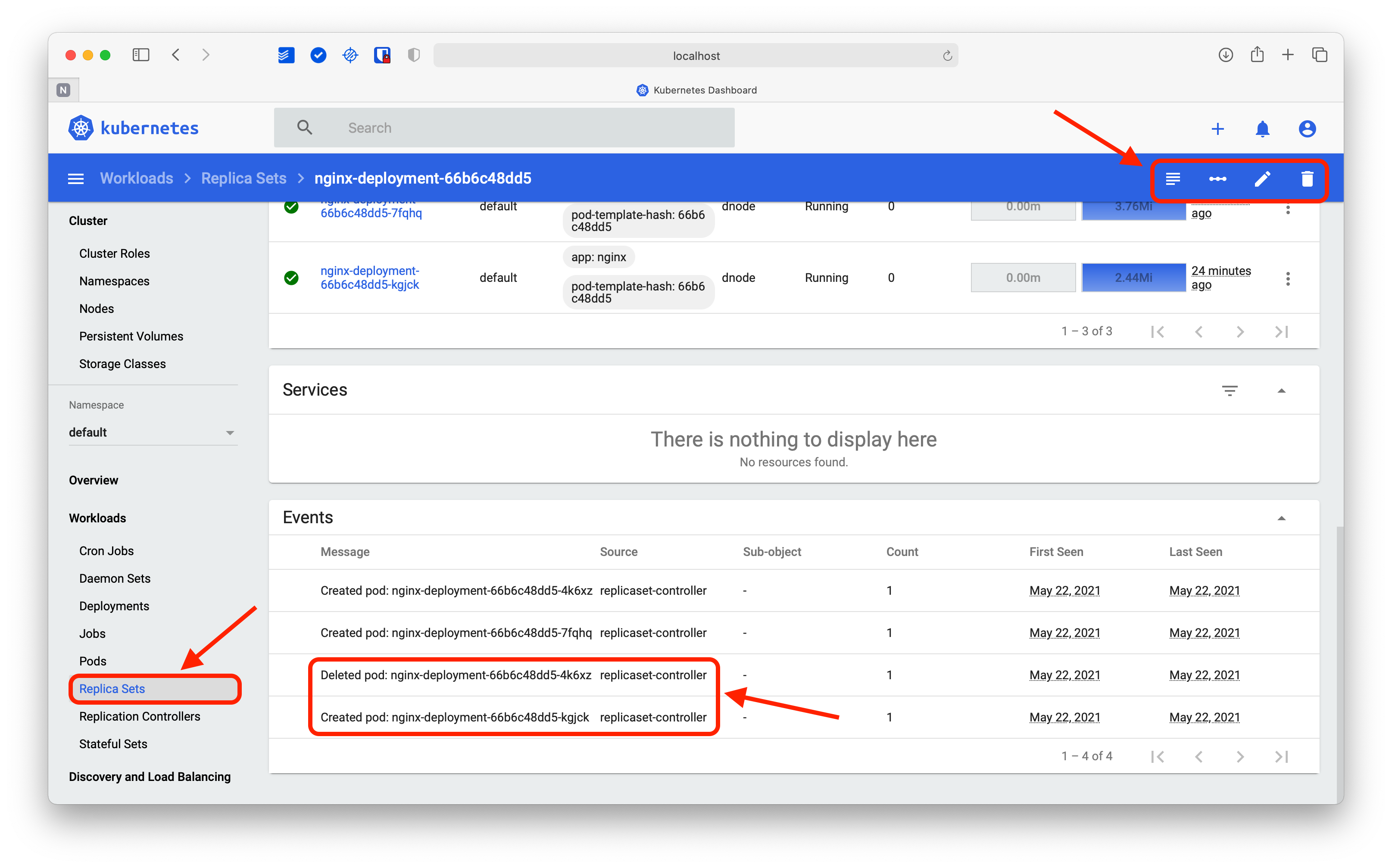 Nginx Replica Set