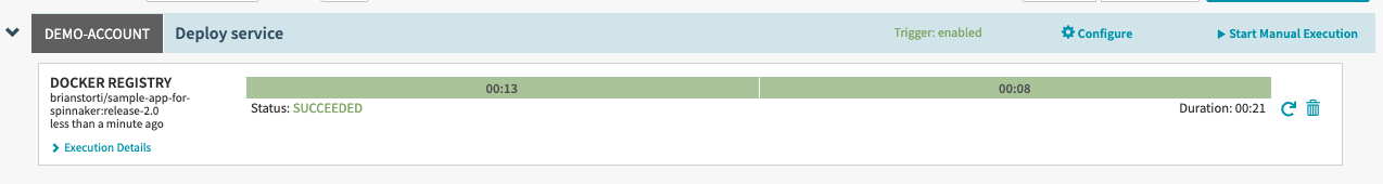 Pipeline automatically triggered in Spinnaker